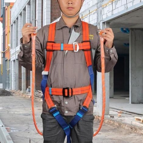 Fall Protection Safety Harness Kit, Fall Protection Safety Harness, High Altitude Work Fall Protection, Fall Protection Kit, for Climbing, Working at Height Etc